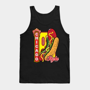 Chicago Style Hot Dog Lover Tank Top